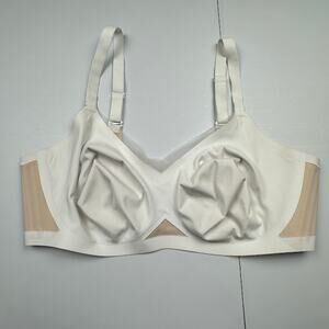 Honeylove Cross Over Bra Womens 2X 42C/D White Wireless Comfort Stretch